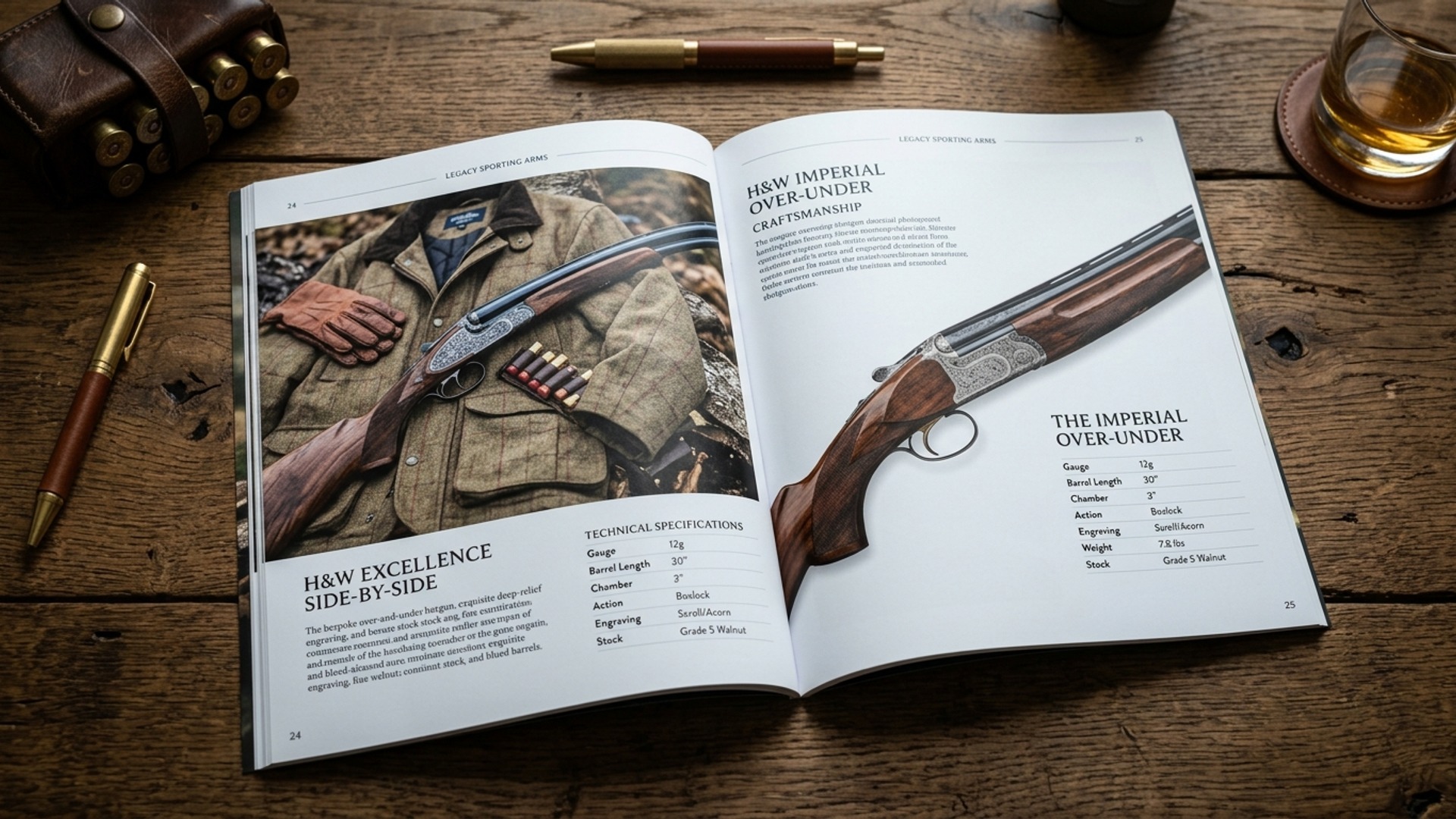 Catalogul Hunting Station deschis cu arme și accesorii